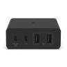 Cargador de pared belkin wch010vfbk 108w 2x usb tipo c 2x usb tipo a negro