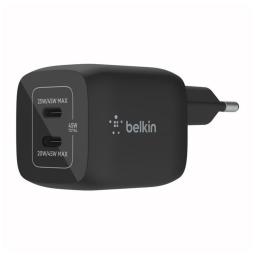 Cargador de pared belkin wch011vfbk 45w 2x usb tipo c negro