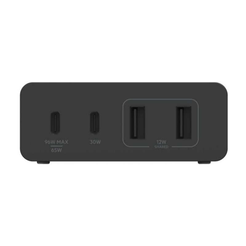 Cargador de pared belkin wch010vfbk 108w 2x usb tipo c 2x usb tipo a negro