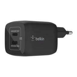 Cargador de pared belkin wch013vfbk 65w 2x usb tipo c negro