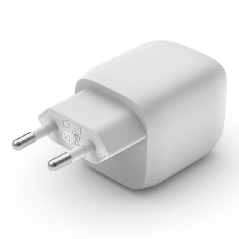 Cargador de pared belkin wch011vfwh 45w 2x usb tipo c blanco