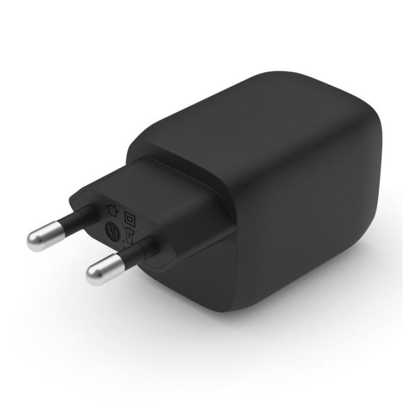 Cargador de pared belkin wch013vfbk 65w 2x usb tipo c negro