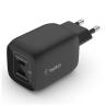 Cargador de pared belkin wch013vfbk 65w 2x usb tipo c negro