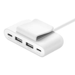 Hub belkin usb tipo c 4 en 1 blanco