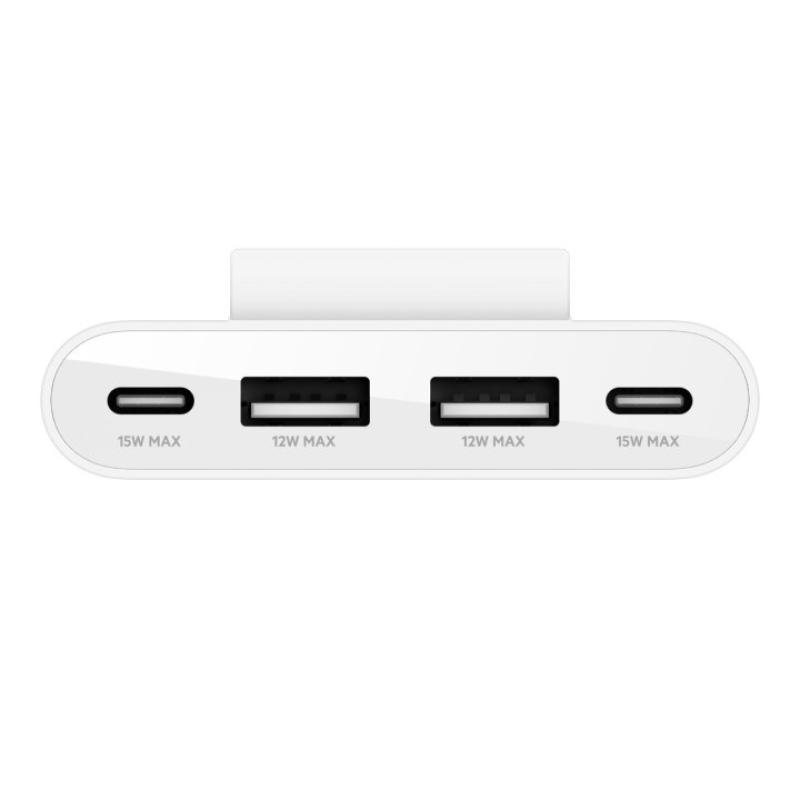 Hub belkin usb tipo c 4 en 1 blanco