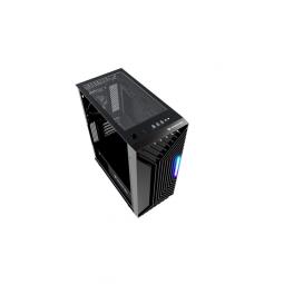 Caja ordenador gaming nfortec nervia atx argb cristal templado negra