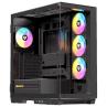 Caja ordenador gaming nfortec ursa e - atx argb cristal templado negra