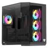 Caja ordenador gaming nfortec pulsar atx argb cristal templado negra