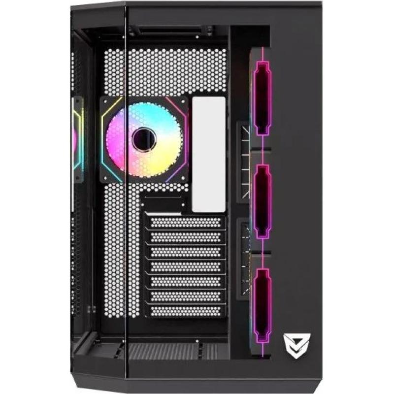 Caja ordenador gaming nfortec pulsar atx argb cristal templado negra