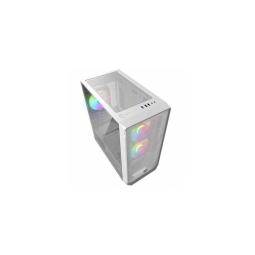 Caja de pc gaming nfortec dys torre micro - atx a - rgb c. templado 3x120 inc. blanc