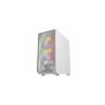 Caja de pc gaming nfortec dys torre micro - atx a - rgb c. templado 3x120 inc. blanc