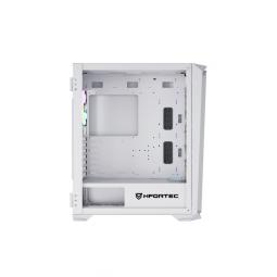 Caja ordenador gaming nfortec krater x e - atx argb cristal templado blanca