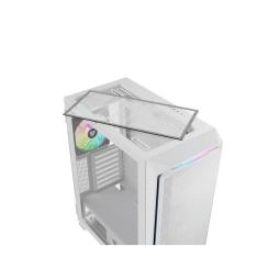 Caja ordenador gaming nfortec krater x e - atx argb cristal templado blanca