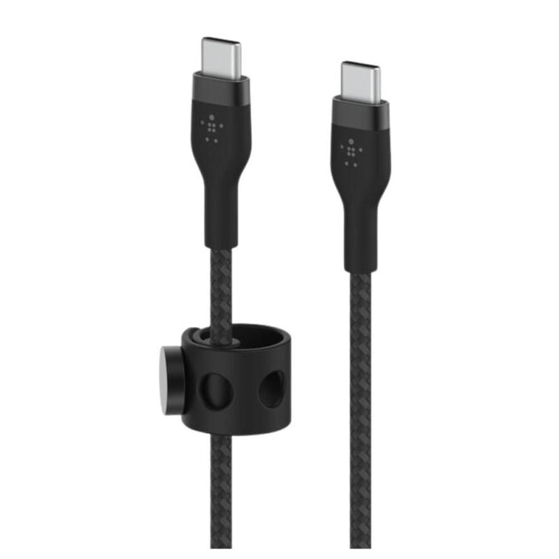 Cable usb tipo c belkin 3m - macho - macho - negro - trenzado