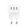Cargador belkin wcc002vfwh 67w 3x usb tipo c blanco