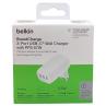 Cargador belkin wcc002vfwh 67w 3x usb tipo c blanco