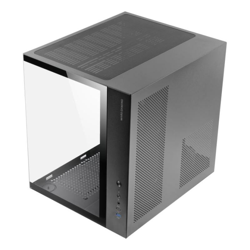 Caja ordenador mars gaming mcv - one atx frgb cristal templado negro