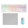 Teclado + raton mars gaming mcpwxwes rgb blanco