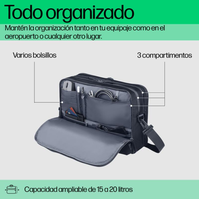 Maletin hp travel plus 15l para portatil 14 pulgadas