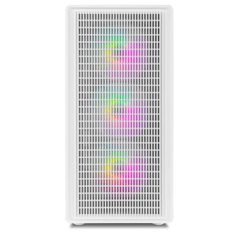 Caja ordenador gaming nox infinity iota atx argb cristal templado blanca