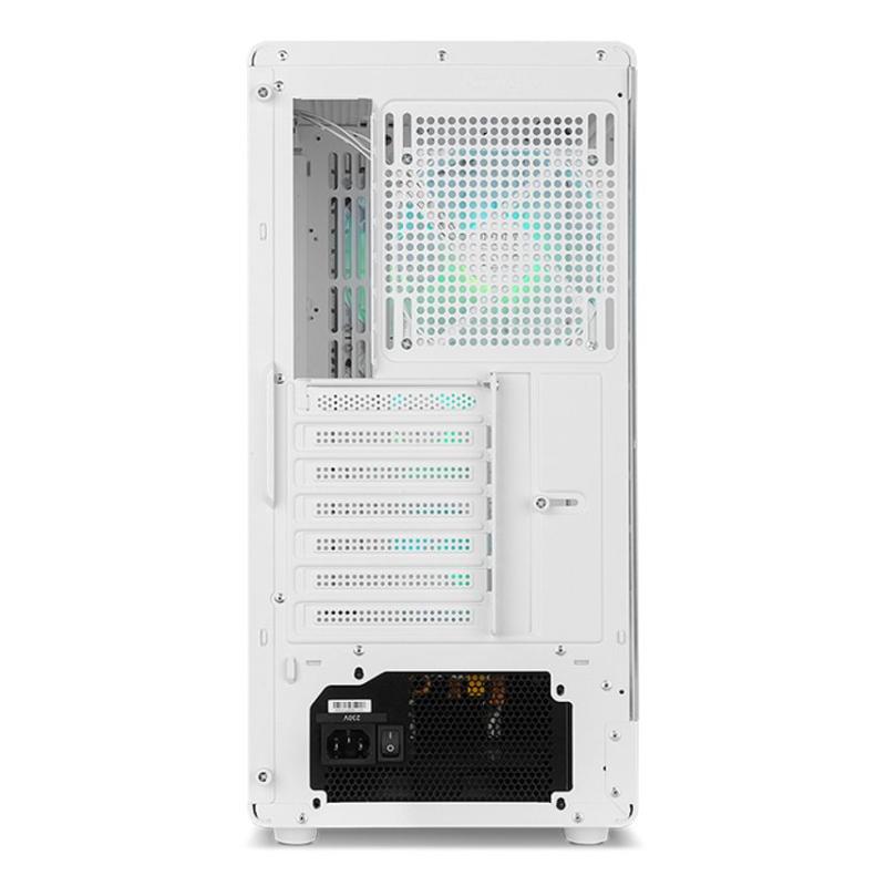 Caja ordenador gaming nox infinity iota atx argb cristal templado blanca