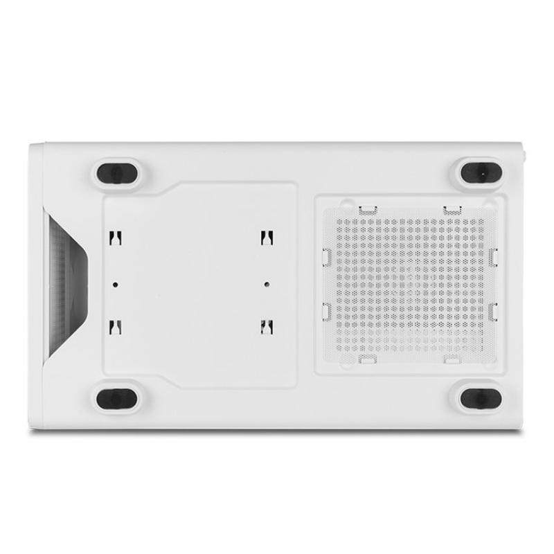 Caja ordenador gaming nox infinity iota atx argb cristal templado blanca