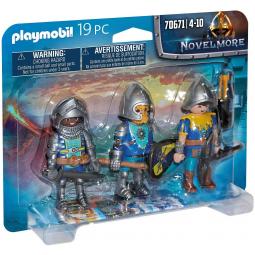 Playmobil set de 3 caballeros de novelmore - Imagen 1
