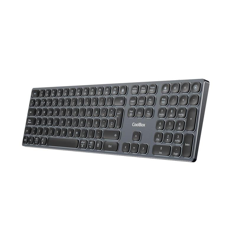 Teclado inalambrico retroiluminado coolbox moonlight key b431