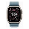 Smartwatch apple watch ultra 3 gps + cellular 49mm natural titanium case blue alpine loop - m