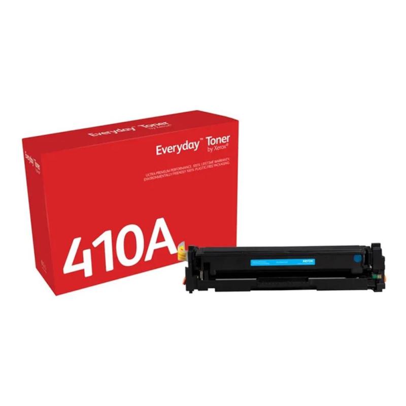 Toner xerox everyday compatible con hp 410a color laserjet pro m452. mfp m377(cf411a crg046c) cian