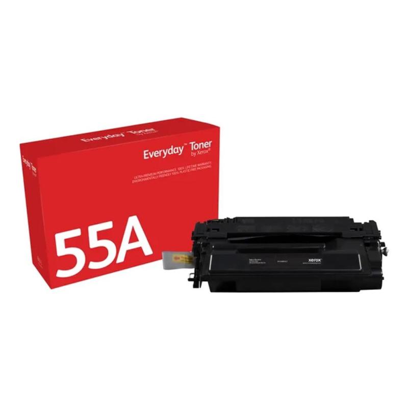 Toner xerox everyday compatible con hp ljp3011 (ce255a) 55a negro