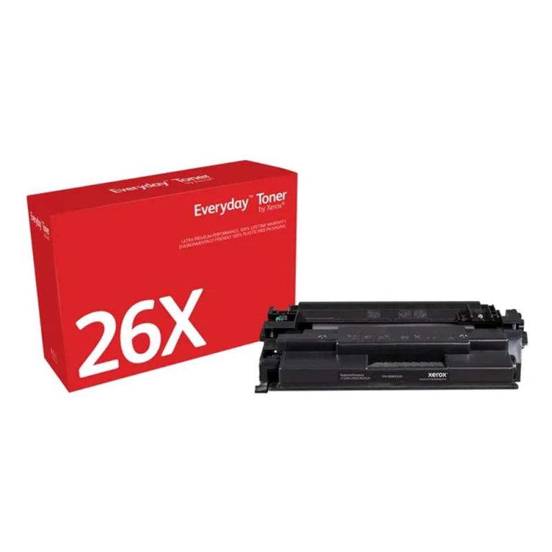 Toner xerox everyday compatible con hp 26x (cf226x) negro