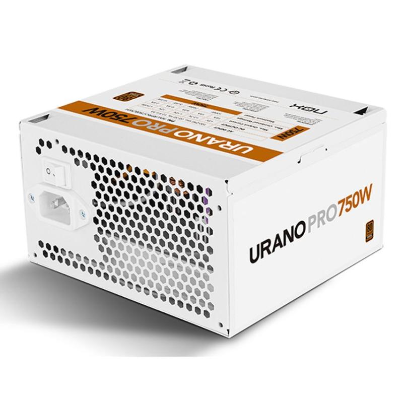 Fuente alimentacion nox urano pro gaming atx 750w blanco