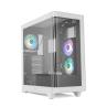 Caja ordenador gaming nox hummer ether atx argb cristal templado negro - blanco