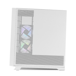 Caja ordenador gaming nox hummer ether atx argb cristal templado negro - blanco