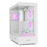 Caja ordenador gaming nox hummer signal atx argb cristal templado blanco