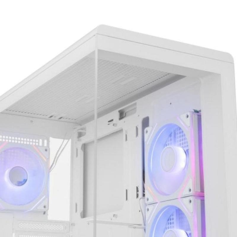 Caja ordenador gaming nox hummer signal atx argb cristal templado blanco