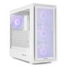 Caja ordenador gaming nox hyperflow hummer aero atx argb cristal templado blanco