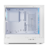 Caja ordenador gaming nox hyperflow hummer aero atx argb cristal templado blanco