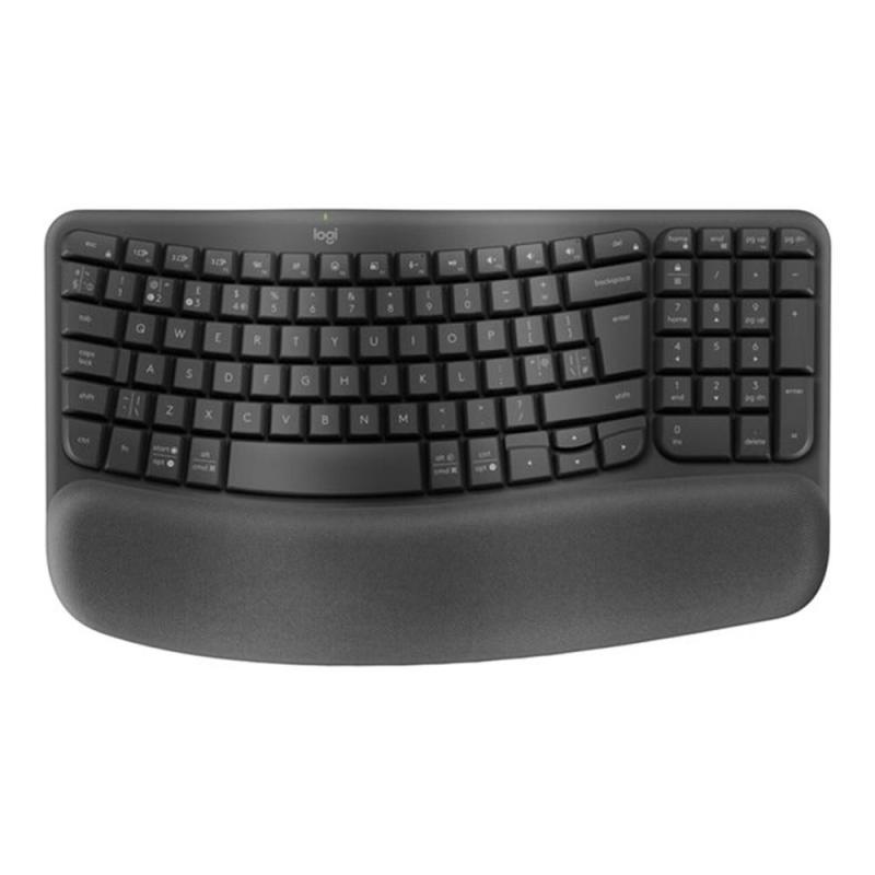 Teclado logitech ergo series wave keys for business negro