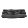 Teclado logitech ergo series wave keys for business negro