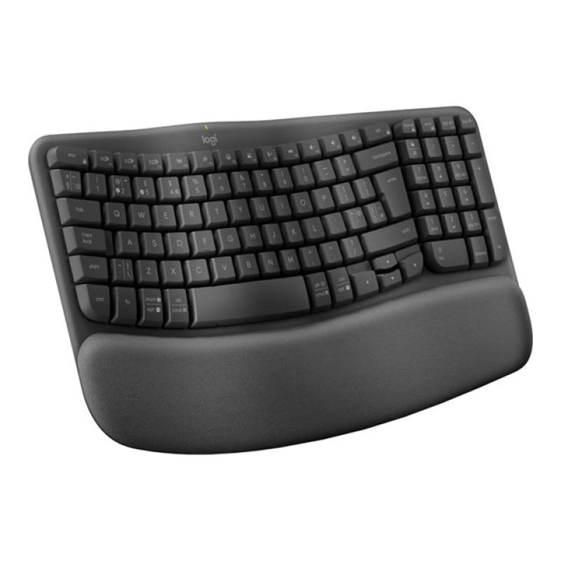 Teclado logitech ergo series wave keys for business negro