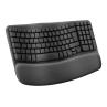 Teclado logitech ergo series wave keys for business negro