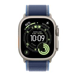 Smartwatch apple watch ultra 3 gps + cellular 49mm natural titanium case blue trail loop - s - m