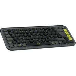 Teclado logitech pop icon keys inalambrico grafito - verde