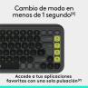 Teclado logitech pop icon keys inalambrico grafito - verde