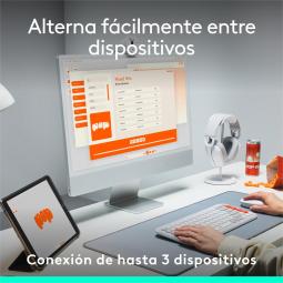 Teclado logitech pop icon keys inalambrico grafito - verde