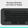 Teclado logitech pop icon keys inalambrico grafito - verde