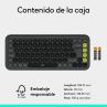 Teclado logitech pop icon keys inalambrico grafito - verde