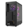 Caja ordenador gaming nox hyperflow hummer aero atx argb cristal templado negro